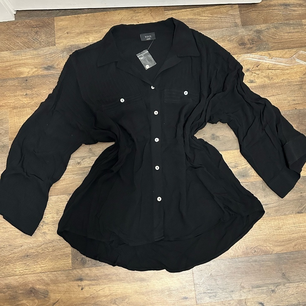 VICI Classic Black Button-Down Shirt